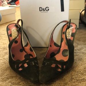 Dolce and Gabbana suede heels